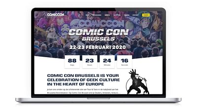 Comic Con Brussels - Website Creatie