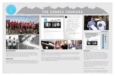 The Cannes Couriers - Publicité