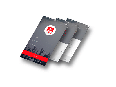The mobile app for music events Musikaze - Application mobile