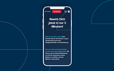 Sana Kliniken – Weil jede:r einzelne zählt - Ergonomie (UX/UI)