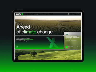 UniferX – A distributor of organic fertilizers - Création de site internet