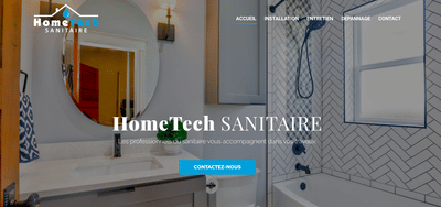 Création de Site internet - Hometech Sanitaire - Webseitengestaltung
