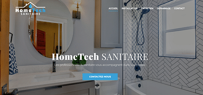 Création de Site internet - Hometech Sanitaire - Ergonomie (UX/UI)