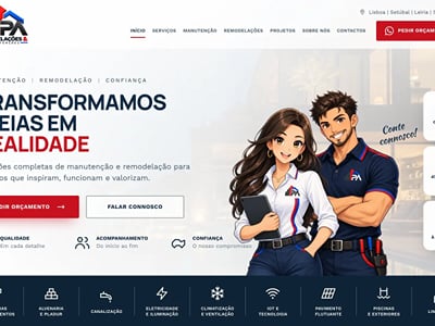 Website for a renovation and maintenance company - Website Creation