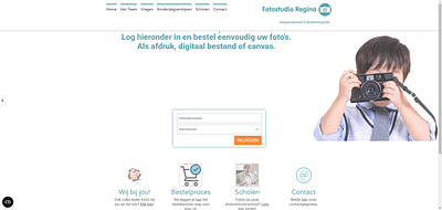 Fotostudio Regina - Web Applicatie