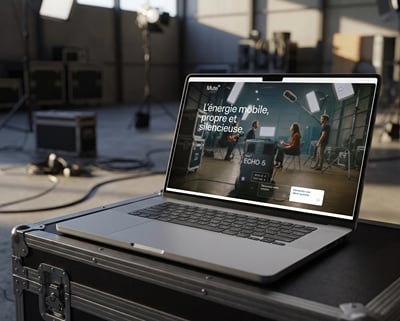 Site de Mute Energy, une page par métier - Création de site internet