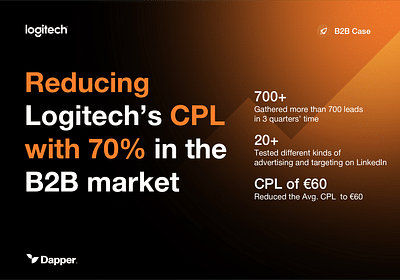 Reducing Logitech's CPL with 70% on the B2B market - Growth Marketing