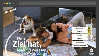 Almased. Relaunch der Unternehmenswebseite. - Markenbildung & Positionierung
