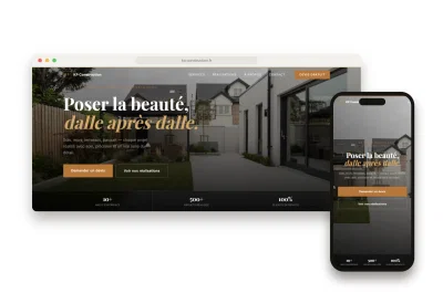 Artisan Carreleur — site vitrine pour poseur de carrelage - Creación de Sitios Web