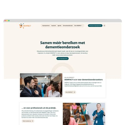 Alzheimer Nederland; Kennis krijgt pas waarde als je ’m kunt toepassen - Website Creatie