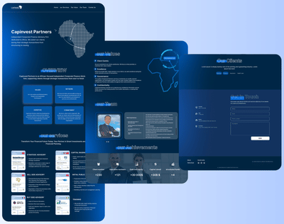 Capinvest - Création de site internet
