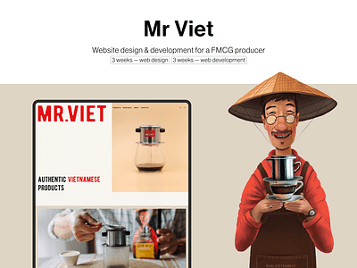 Website for the Mr Viet - Image de marque & branding