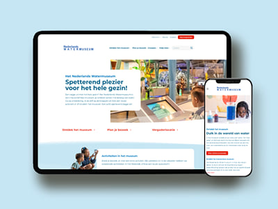 Grafisch ontwerp en online media voor het Nederlands watermuseum - Website Creatie
