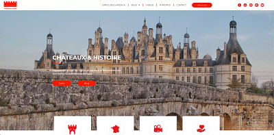 Site vitrine Châteaux & Histoire sous WordPress - Webseitengestaltung