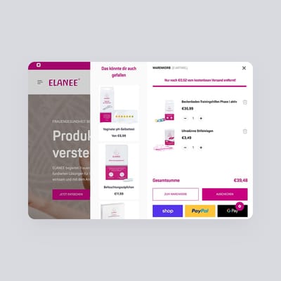 ELANEE – Migration auf Shopify für ein modernes Einkaufserlebnis - Ergonomie (UX/UI)