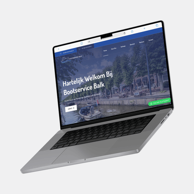 Website voor Bootservice Balk - Webseitengestaltung