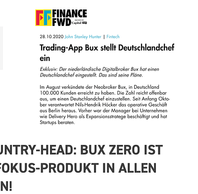 Fintech marketentry and positioning - Öffentlichkeitsarbeit (PR)