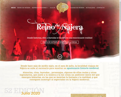 Web Oficial Asociación Crónicas Najerenses - Creación de Sitios Web