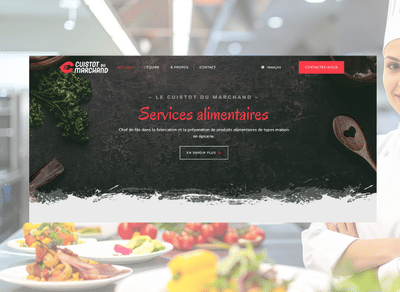 Le cuistot du marchand - Création de site internet