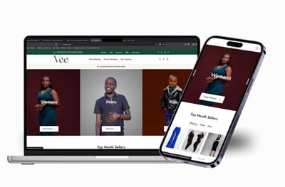 E-commerce web design | Vee Wears - Création de site internet