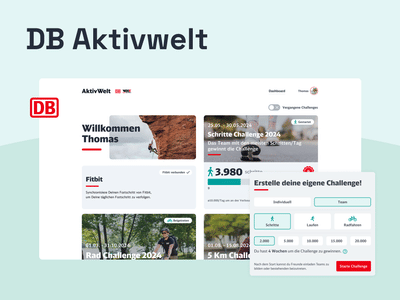 Aktivwelt - sports platform for Deutsche Bahn - Software Entwicklung