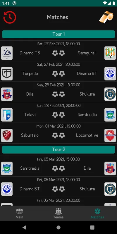 GeoFootball - Application mobile