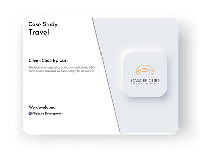 Wix web design and development for Casa Epicuri - Webseitengestaltung