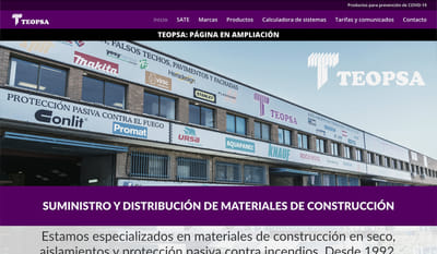 Página Web + SEO/ Teopsa - Creación de Sitios Web