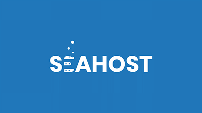 Seahost Hosting Service Logo Design - Ontwerp