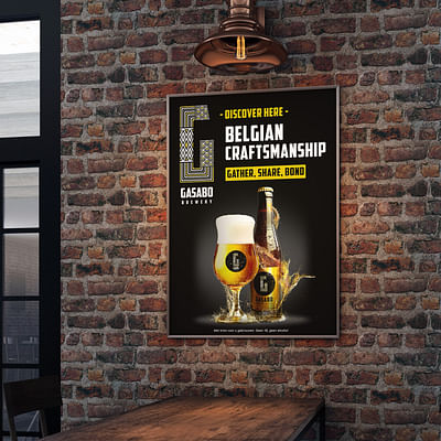 Affiche ontwerp voor Biermerk Gasabo - Online Advertising