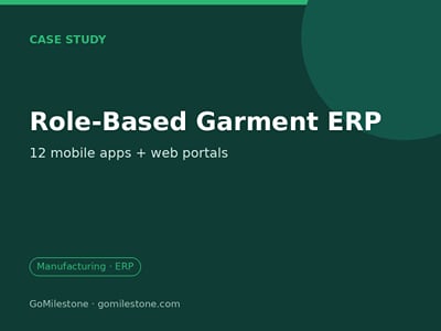 Role-Based ERP with 12 Mobile Apps for an Apparel Manufacturer - Développement de Logiciel