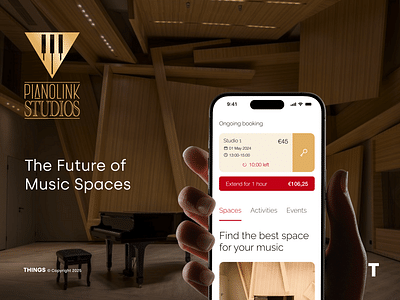 Contactless studio space for pianists - Ergonomia (UX/UI)