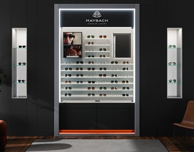 Maybach – Eyewear Displays – 3D Modelling & Rendering - 3D