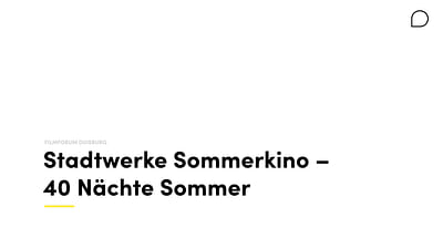 Stadtwerke Sommerkino – 40 Nächte Sommer - Markenbildung & Positionierung