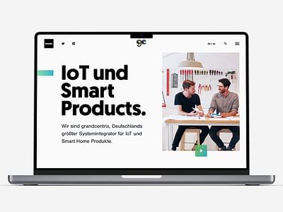 grandcentrix Website, Imagefilm & Fotografie - Ergonomie (UX/UI)