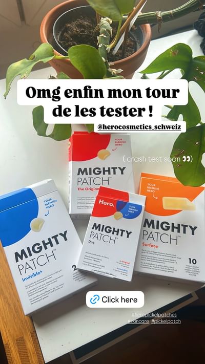 Hero Mighty Patches – Produkteinführung in der Schweiz - Marketing d'influence
