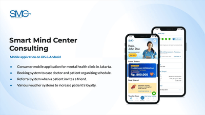 Consumer Application for Smartmind Clinic - Mobile App