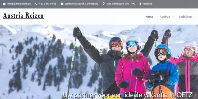 Website: austriareizen.be - Application web