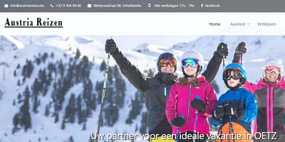 Website: austriareizen.be - Applicazione web