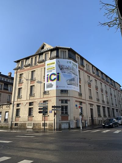 Bâche publicitaire Batigère - Outdoor Advertising