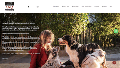 Hundezucht Aussies with Attitude - Webseitengestaltung