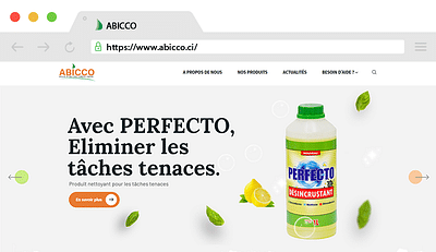 Création site web ABICCO - Webseitengestaltung