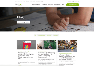 Development einer Website für eine Beratung - Webanwendung