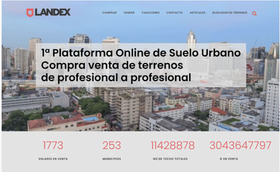 Gabinete de Comunicación, desarrollo web Landex - Website Creation