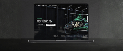 Branding & UI for a Helicopter Sales Platform - Digital Strategy