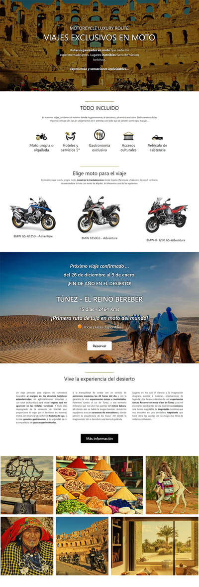 Estrategia Digital y Marketing - Viajes en Moto - SEO