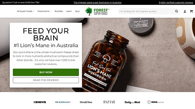 Forest Super Foods - E-commerce