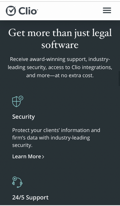 Clio Website Redesign - Ergonomy (UX/UI)