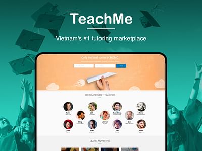 Web App - Tutoring marketplace - Application web