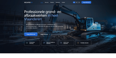 Website for a consruction company - Website Creatie